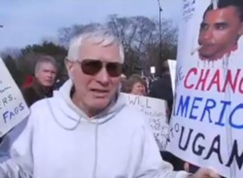 Brave Michigan City Councilman Under Fire Just For Waving Poster Of Obama With Spear Through His Skull