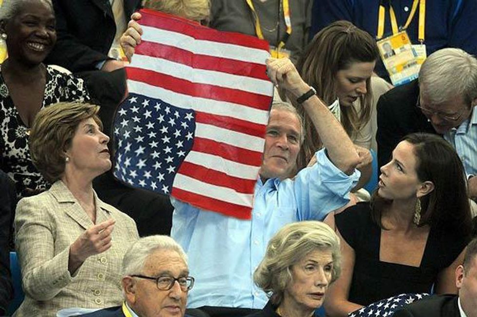 One More Drunken Bush At Olympics Photo!