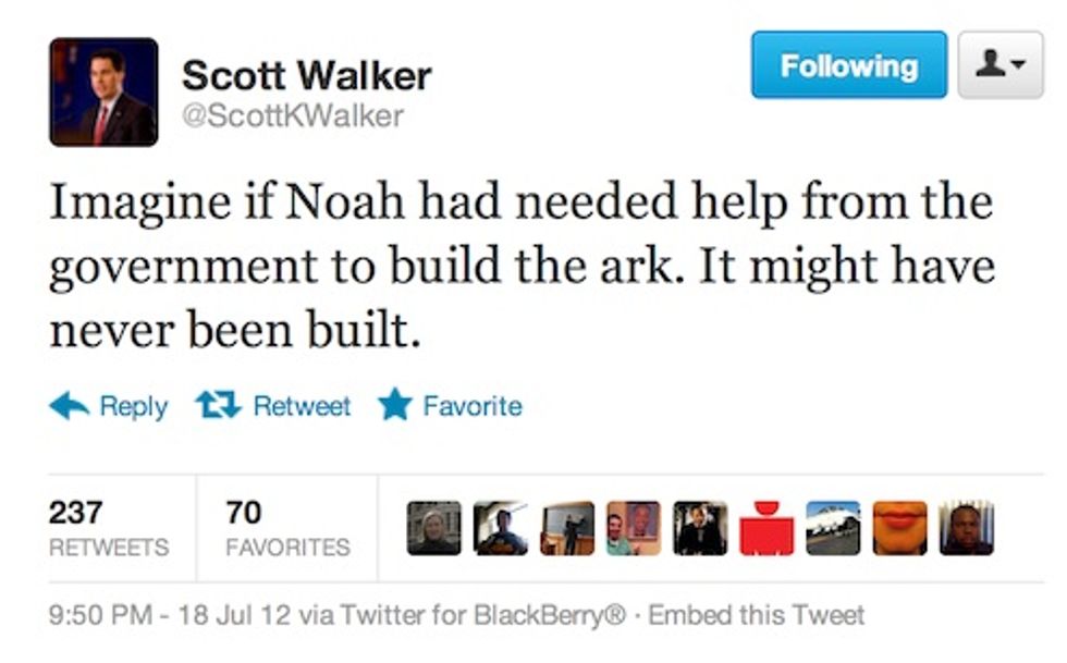 Scott Walker's Got This Whole 'You Didn't Build That' Uproar Figured Out