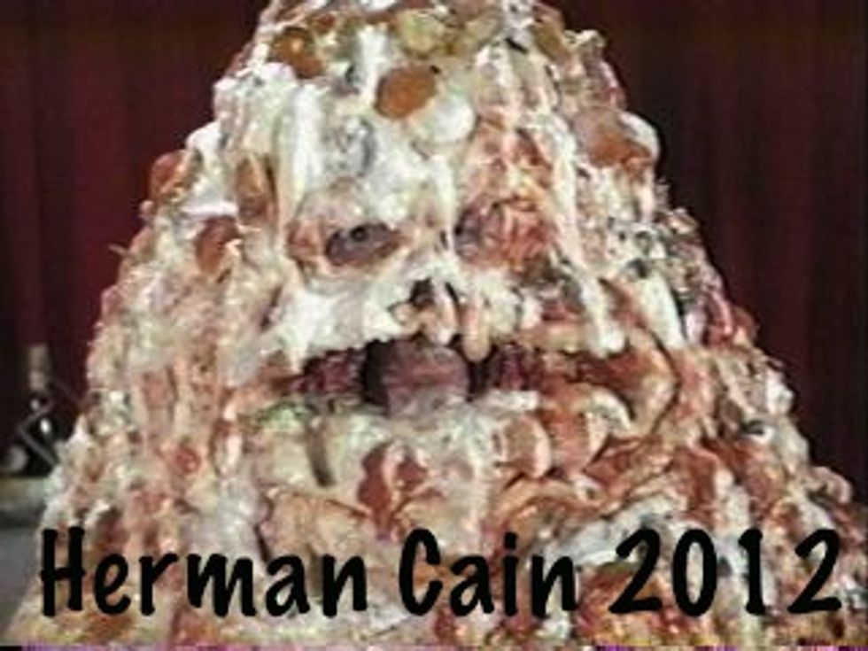 999/666 Comical Character Herman Cain LEADING Republican Race