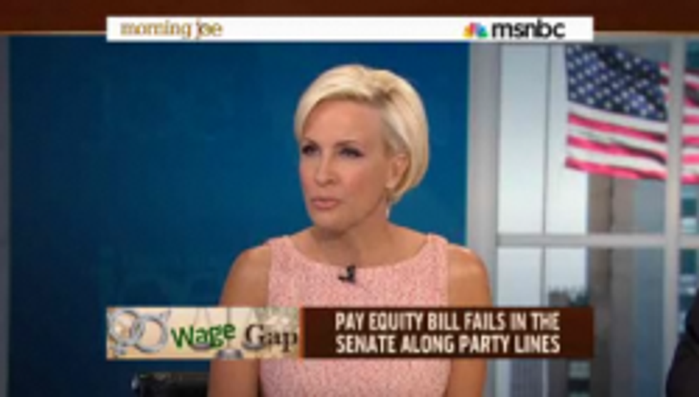 Shrill Harpy Mika Brzezinski Totally On The Rag Over Paycheck Fairness Act (Video)