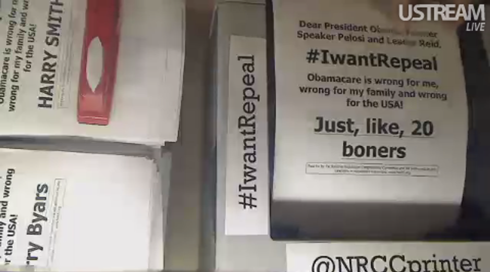 Everyone Must Spam GOP's Anti-Healthcare Reform Livestream Thing Immediately