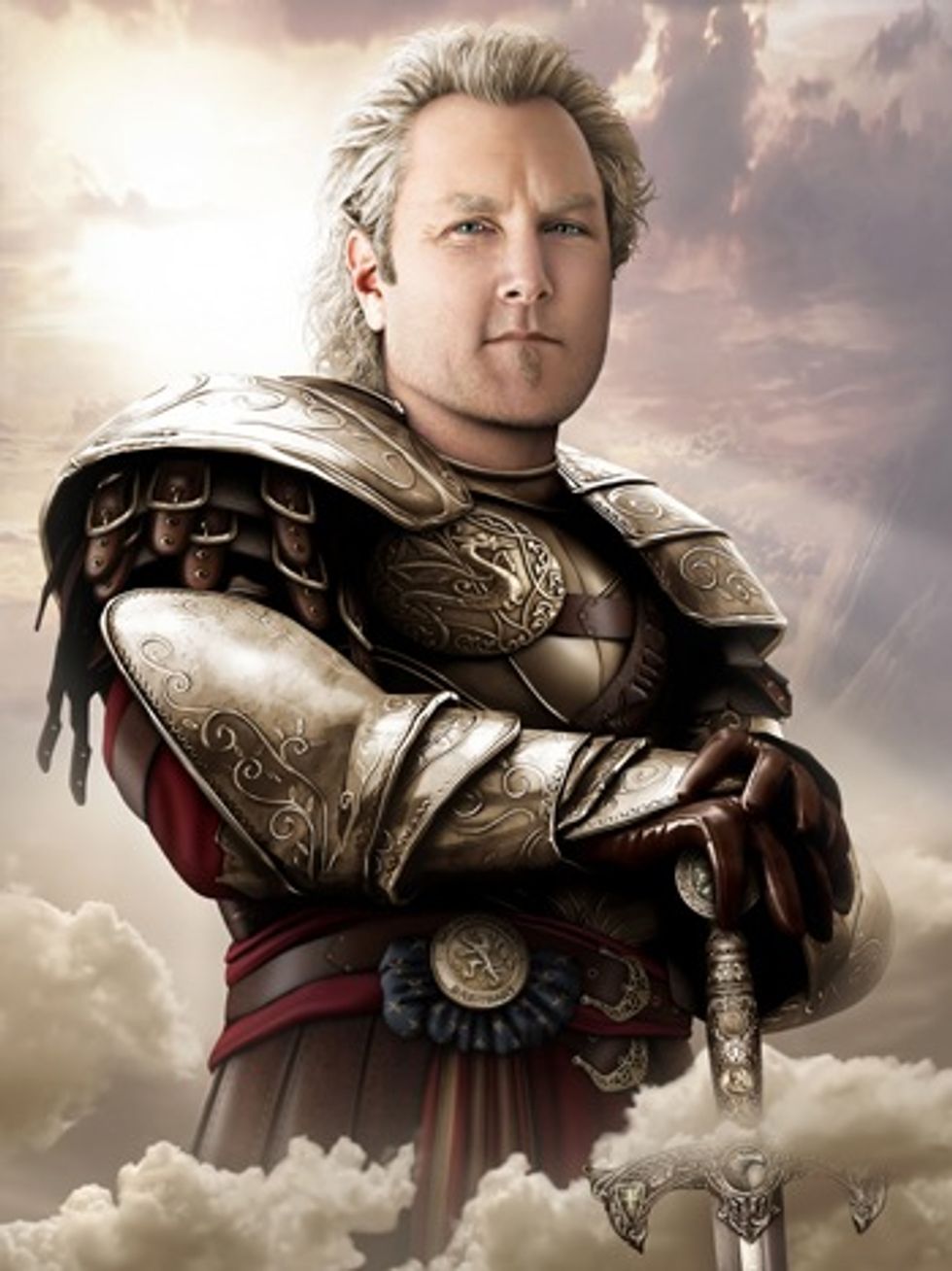 Here Is A Painting Of Ghost Andrew Breitbart As A Nordic Knight
