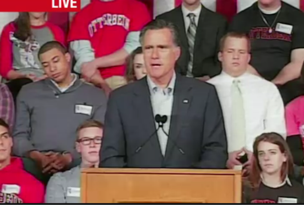Let's All Point and Laugh at Mitt Romney Boring Students to Sleep