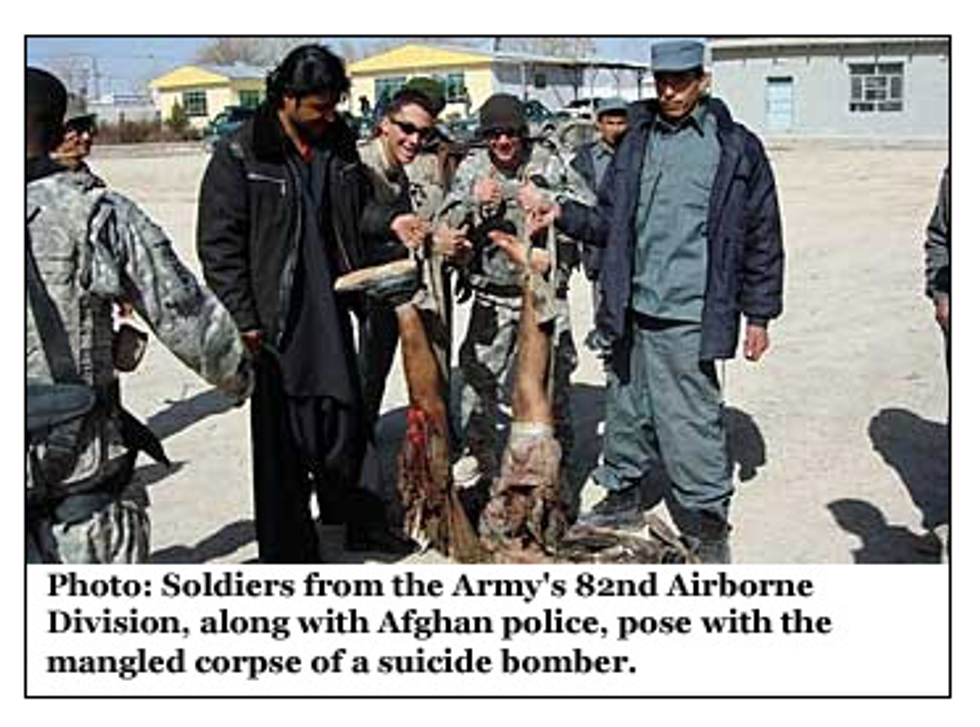 Apparently Sometimes There Are 'Officially Sanctioned Purposes' For Posing With Corpses