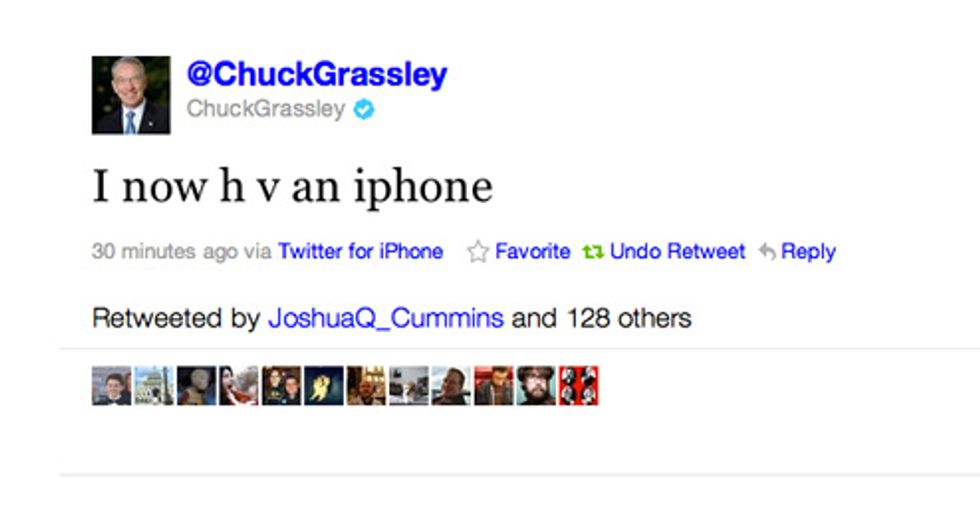 Hot Breaking Chuck Grassley Twitter Telephone Action