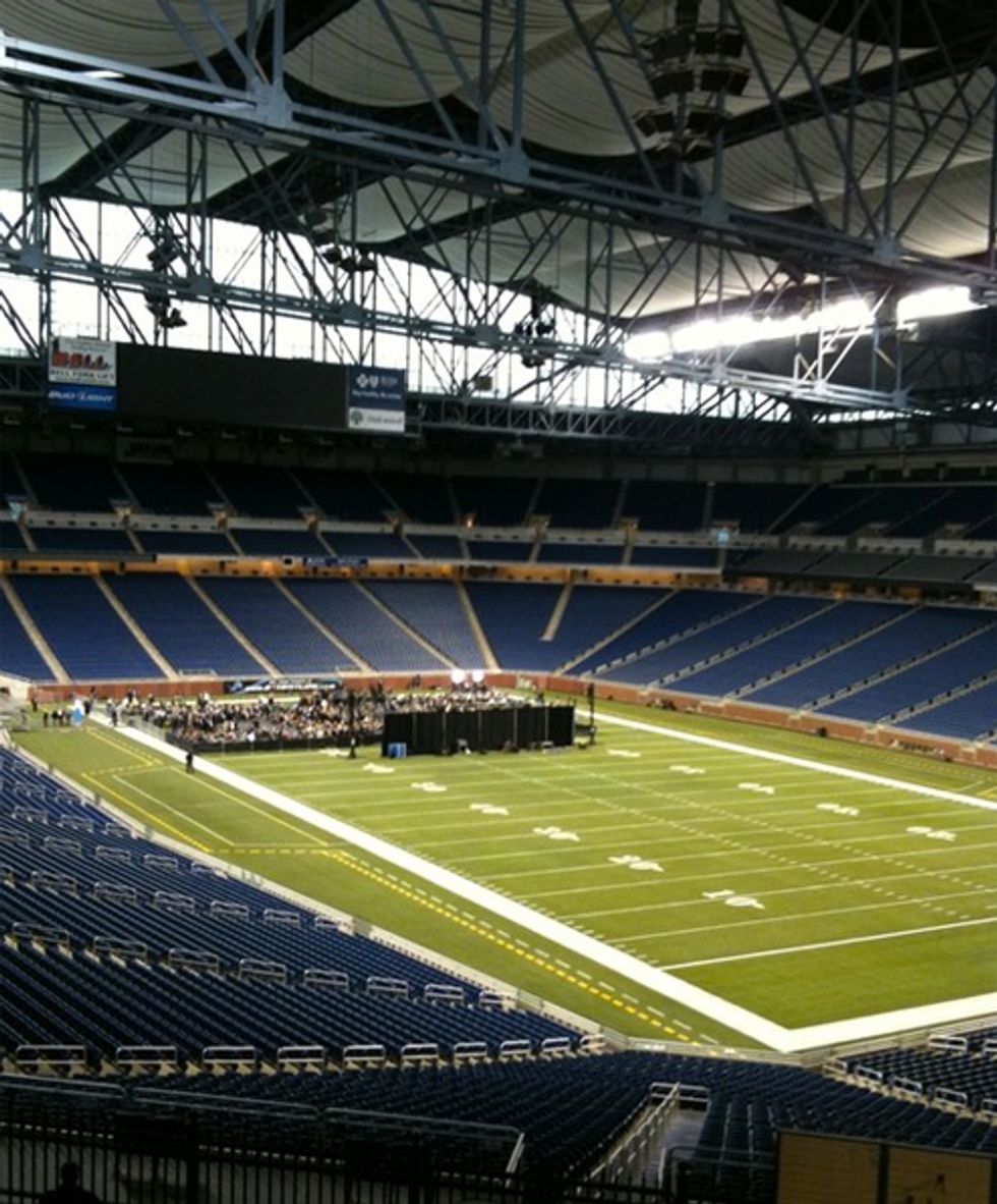 Mitt Romney Delivers Big Speech About Nothing To Empty Stadium