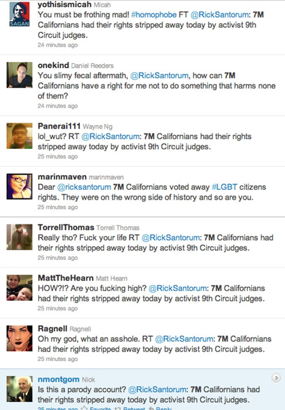 Rick Santorum Is a Flaming Idiot From Space
