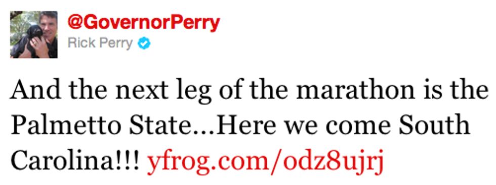 Rick Perry Still in This Thing, Because Governing Texas Is So Last Summer