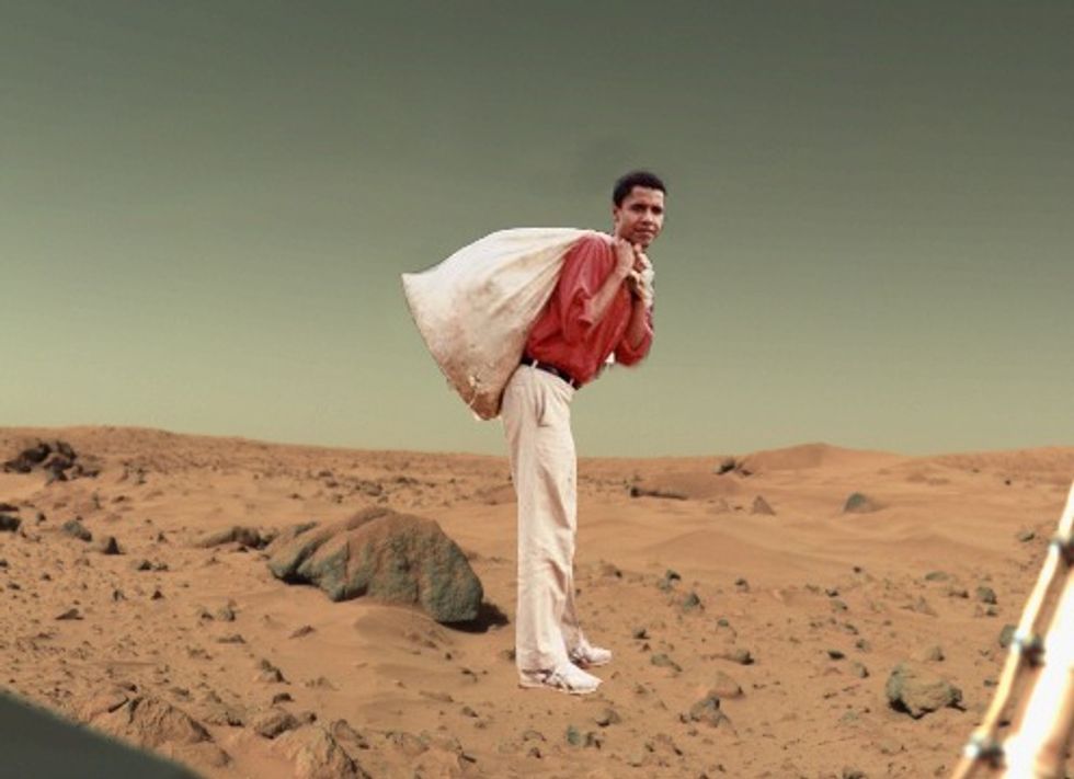 Some Guys: Obama Teleported to Mars With Us