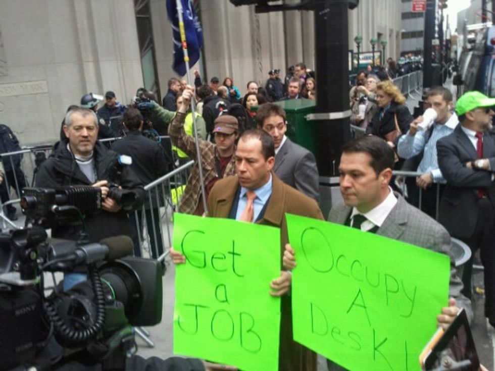 Oppressed Wall Streeters Do Not Care For These Mean Protesters