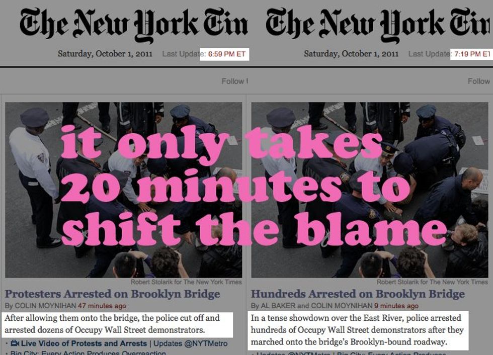 Nice Cops Escort Protesters Onto Brooklyn Bridge, Then Arrest Them All
