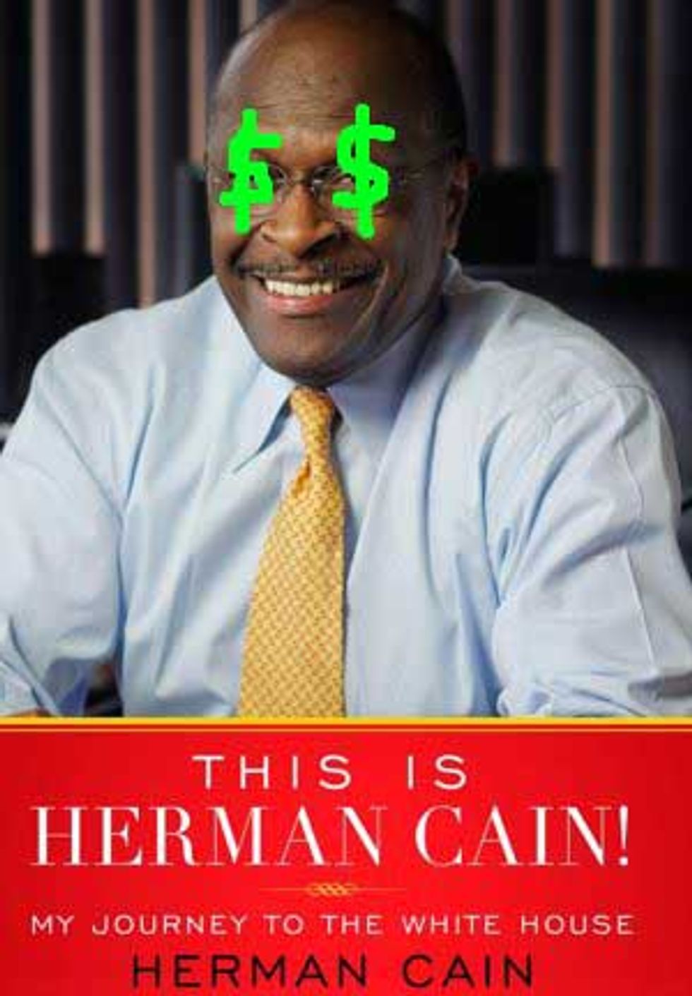 Grifter Herman Cain Sold Campaign $100k Worth of His Own Books