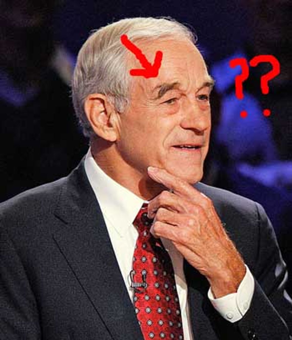 Fashion Update: Ron Paul Possibly Wearing Eyebrow Wigs