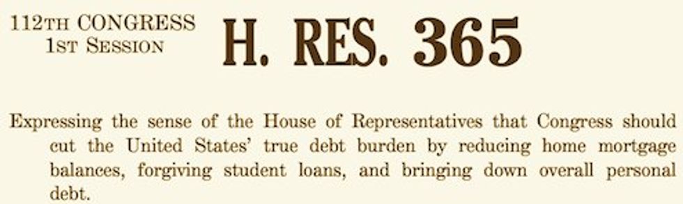 America's Poor Beg Congress: 'Please Forgive Our Debt, Sirs!'