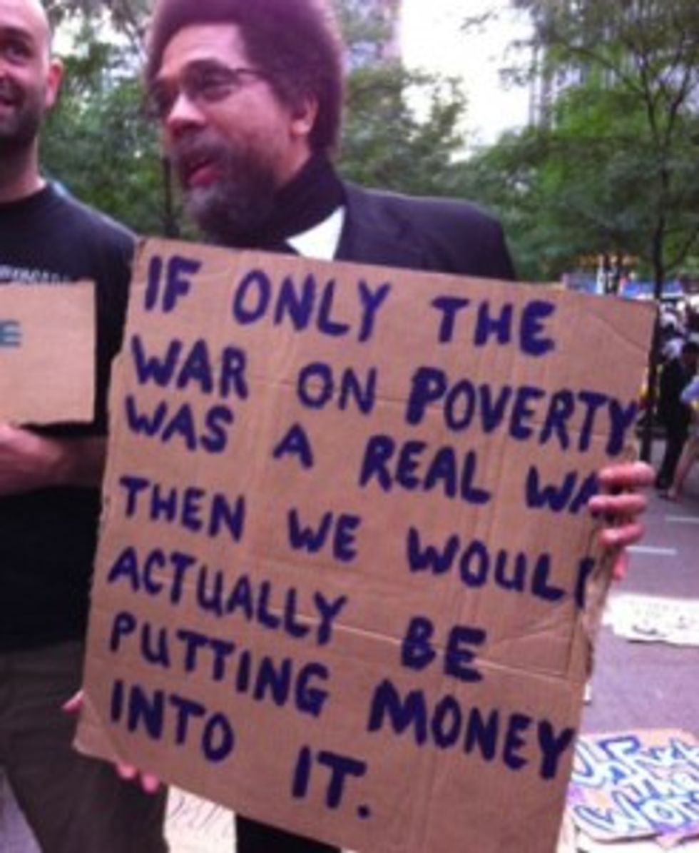 NYC Protesting and Palling Around With Anti-Terror Militarized Police