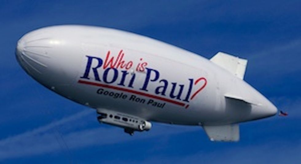 Hope And Change 2012: Ron Paul Blimp Maybe Coming Out of Storage