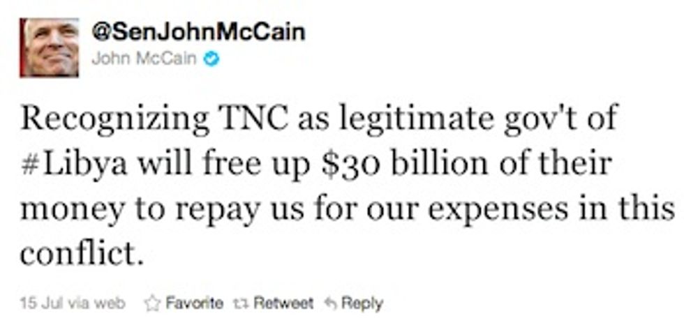 McCain and Graham Pout U.S. Didn't Get to Drop Enough Bombs on Libya