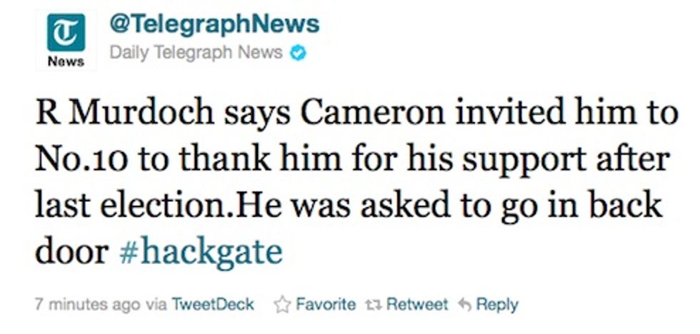 Rupert Murdoch Makes Weird Anal Sex Joke About David Cameron