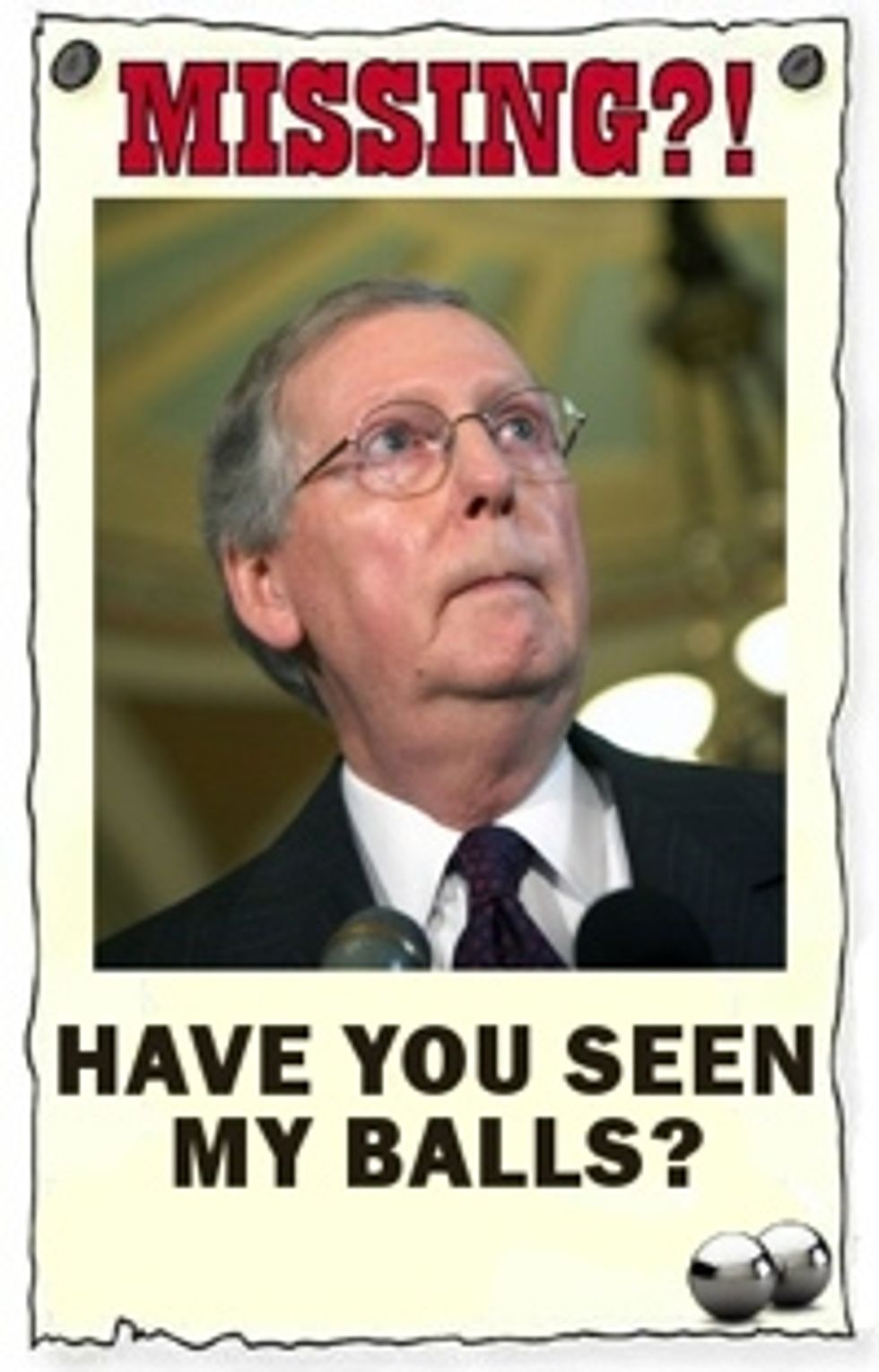 Mitch McConnell Quits Debt Talks, Tells Obama To Just Do Whatever So GOP Can Blame Him For It Already