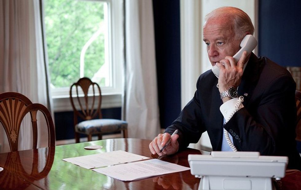 Joe Biden Stuck At White House Returning Calls For Obama