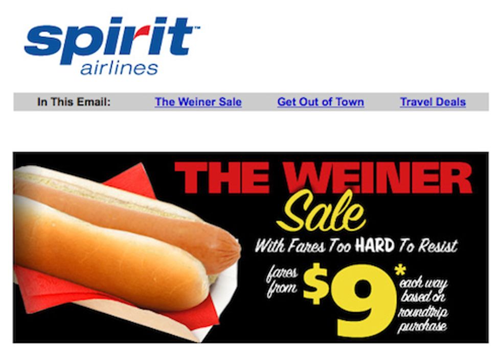Discount Airline Emails Giant Double Entendre To Unsuspecting Customers