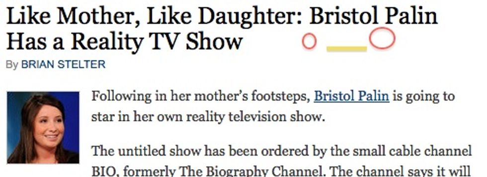 Reality Cable Show Announced For Daughter of Reality Cable Person