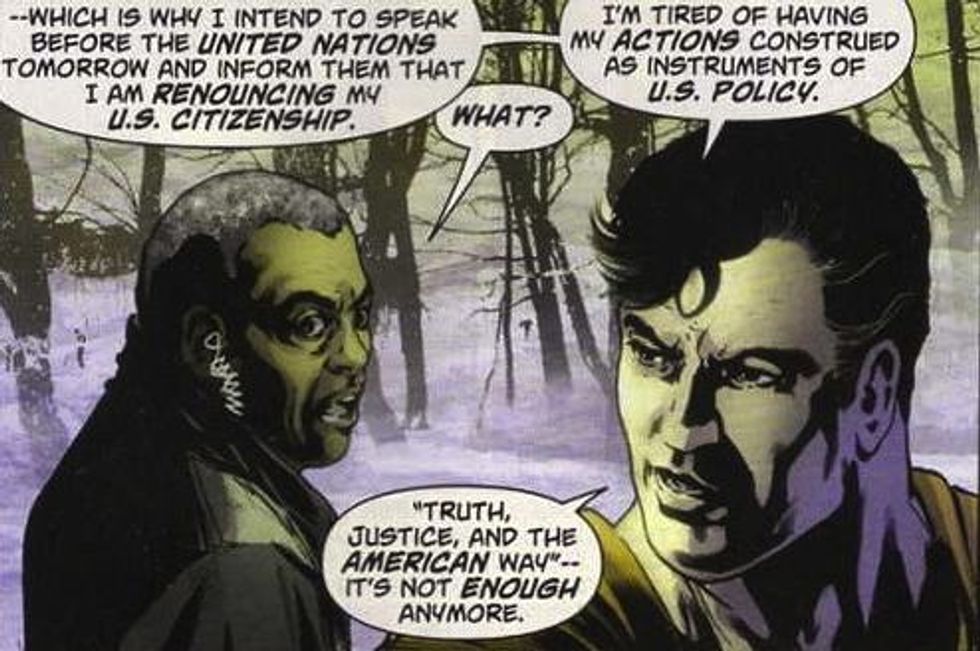 Wingnut Mob Now Boycotting Superman, Because He Hates America