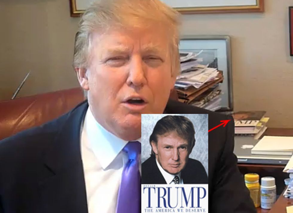 Trump Re-Reads 2000 Book He Wrote To Know Where He Stands On Issues