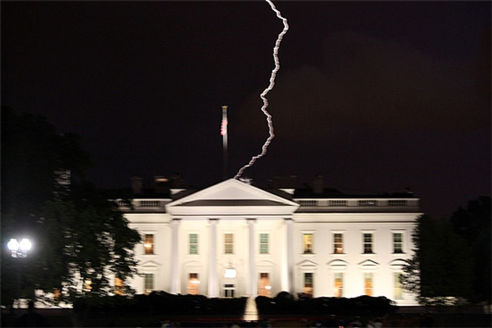 Blog: Lightning Striking White House During Easter Means World Is Ending
