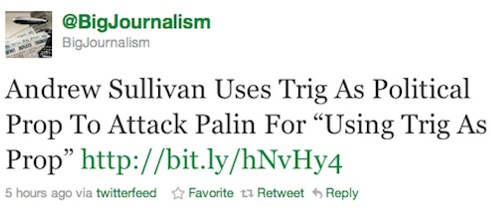 Breitbart-Palin Mob's Next Target: Andrew Sullivan