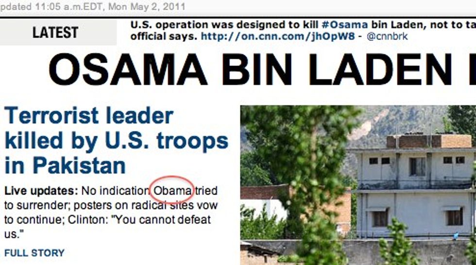 CNN: 'No Indication Obama Tried To Surrender'