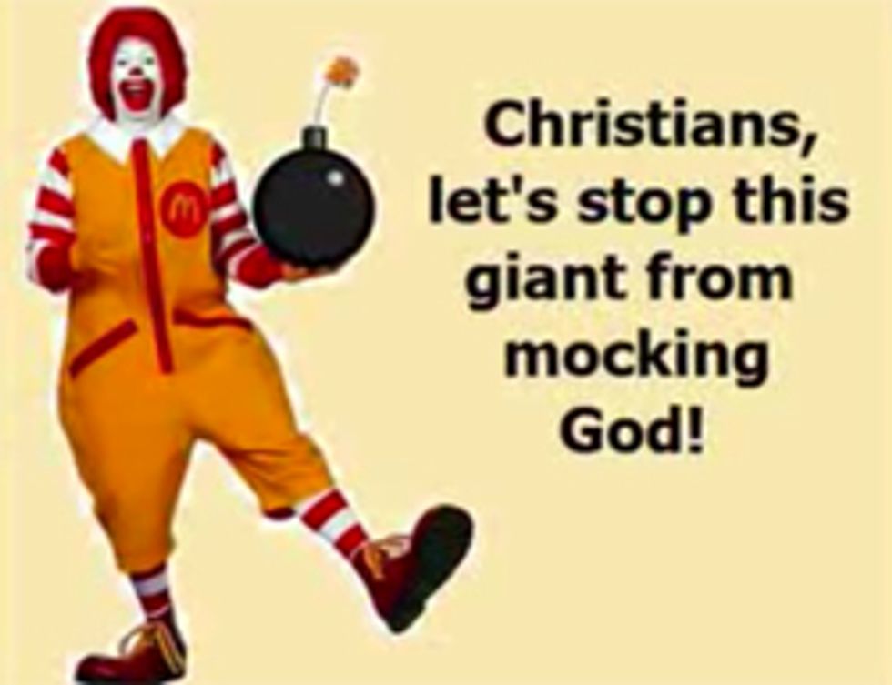 Fat Fundie Idiots Make 'Boycott McDonald's' Video