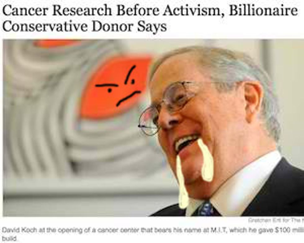 New York Times Celebrates David Koch, America's Best Person