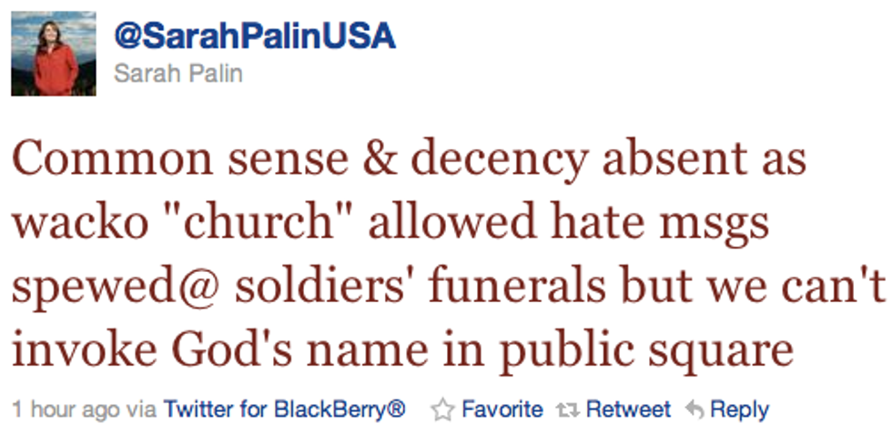 BREAKING: Someone's Stopping Sarah Palin From Saying 'God' In Public