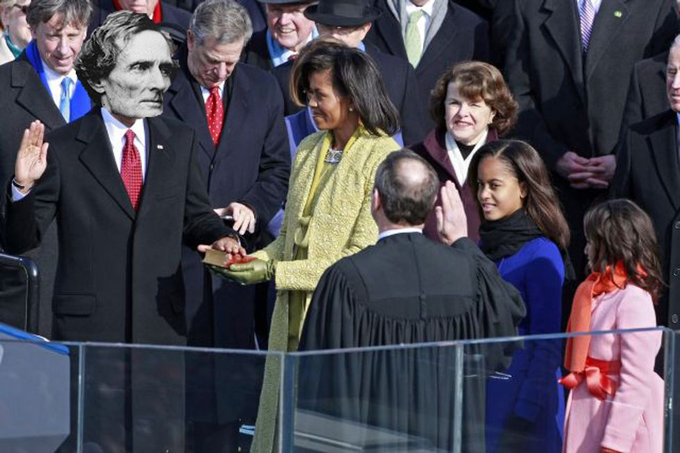 Jefferson Davis To Be Re-Inaugurated As President of Confederacy Tomorrow