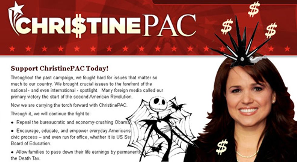 Christine O'Donnell Finally Launches PAC To Pay Her Mortgage & Pizza Bills