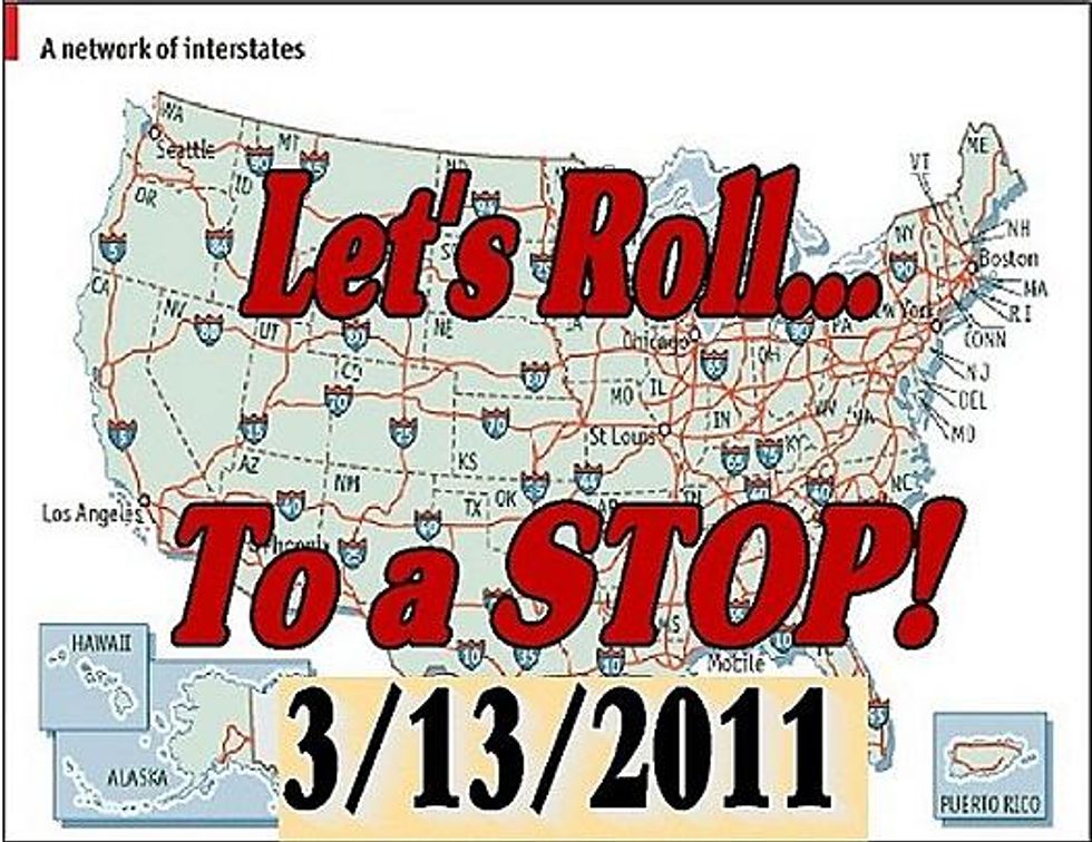 Palin Fans Organizing Plan To All Pull Over To Side of Road For Some Reason