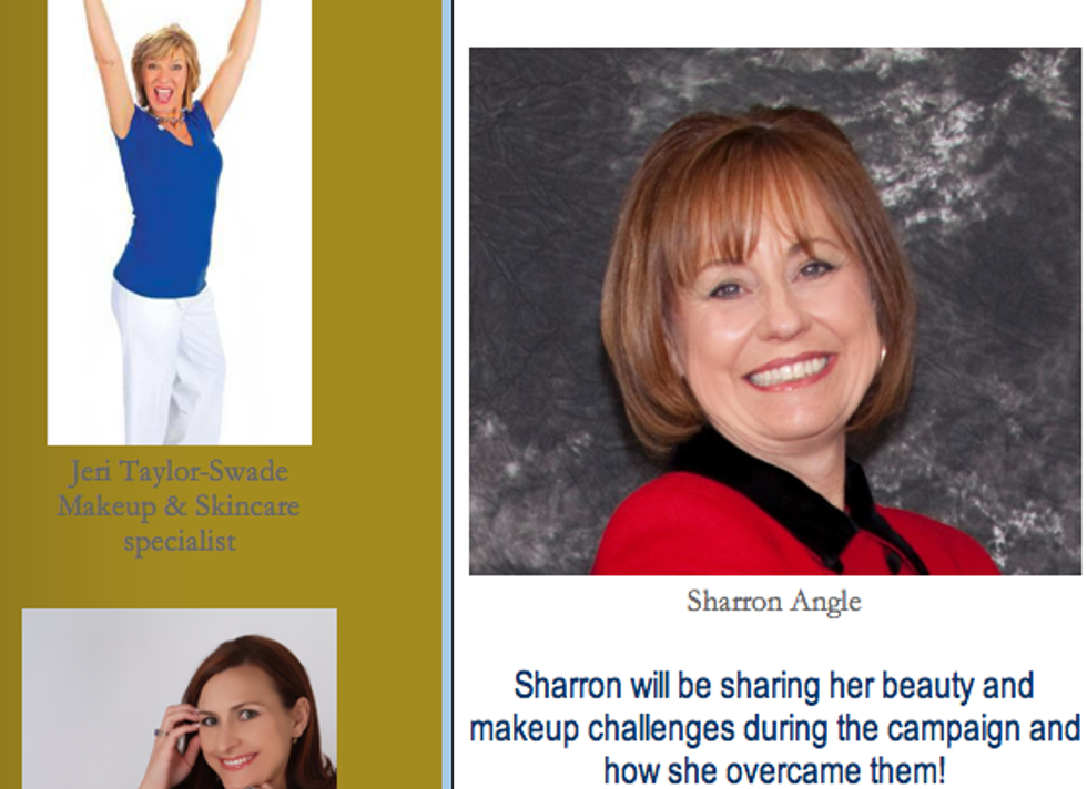 Sharron Angle Running For President of Makeup