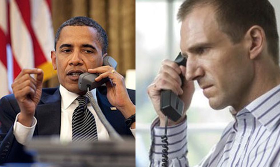Secret Best Friends Barack Obama and Ralph Fiennes Phone Transcript 05/19