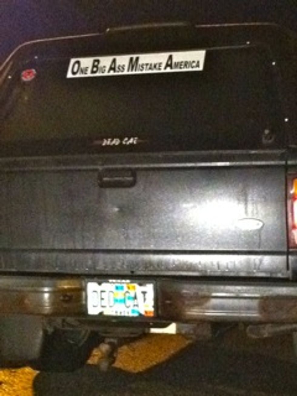 Truck Has 'OBAMA' Acronym; Real America Discovers Use For Palin Book