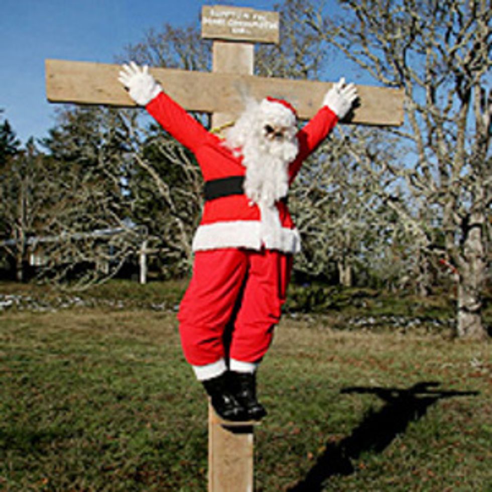 Texas Christians Execute Santa Claus (Video!)