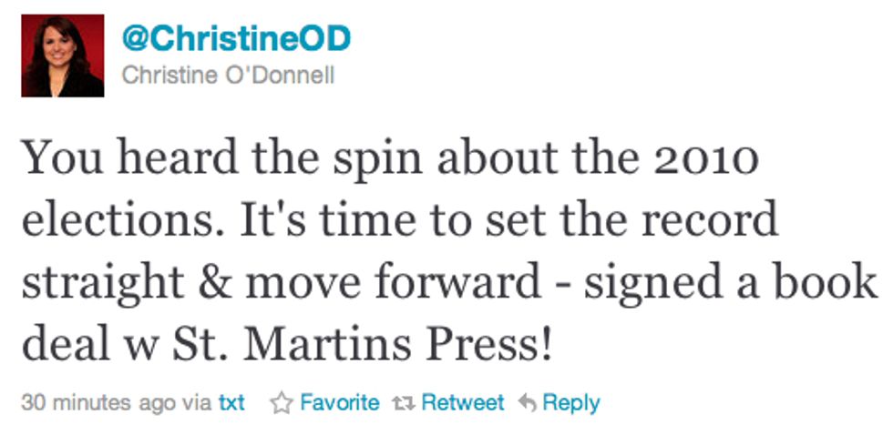 Christine O'Donnell To Bless America With Insightful (Hilarious) Book