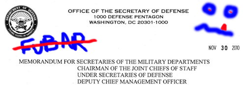 Wonkette's Own Wikileaks: Pentagon Says No To Acronyms