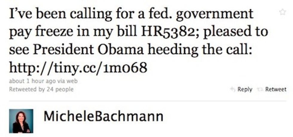 Michele Bachmann Has a New Best Friend (Barack Obama)