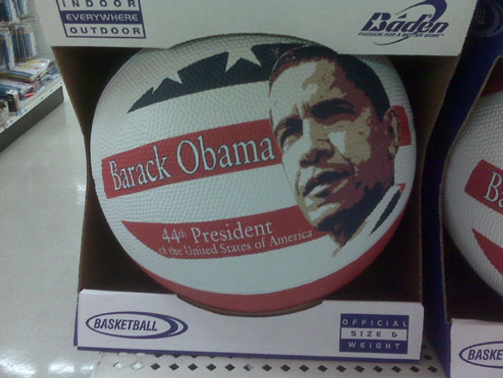 Barack Obama Is President of Barack Obama Basketballs