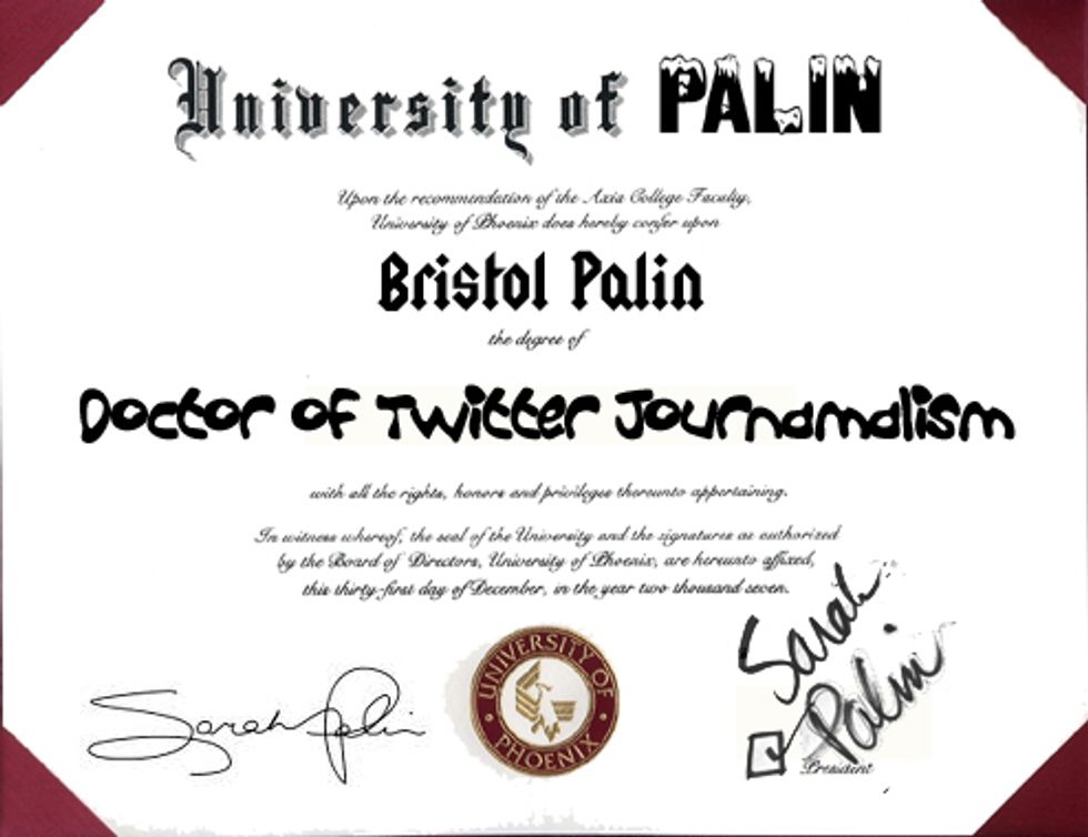 Sarah Palin Launches Online College of Journalism, In Her Mind