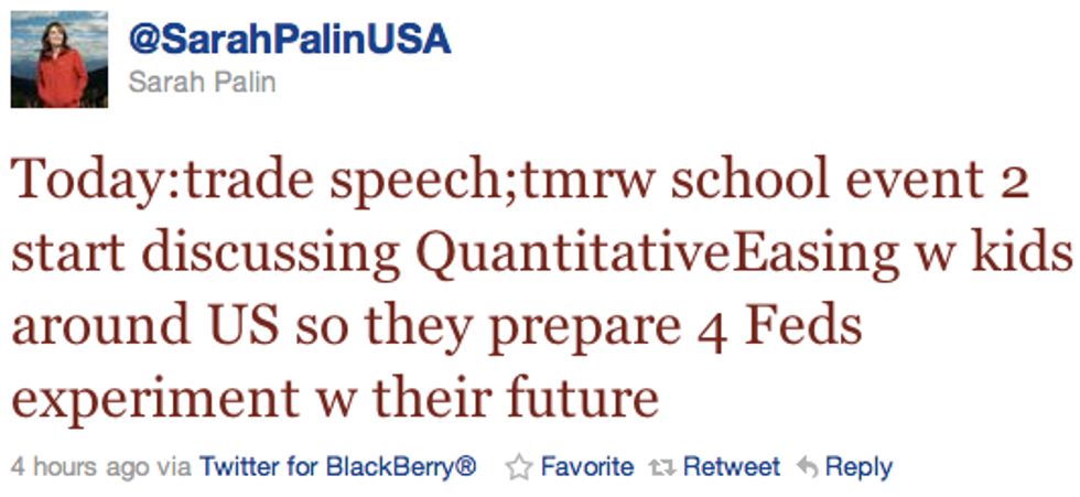 Sarah Palin's Twitter Honors America's Greatest Teenager, Bristol