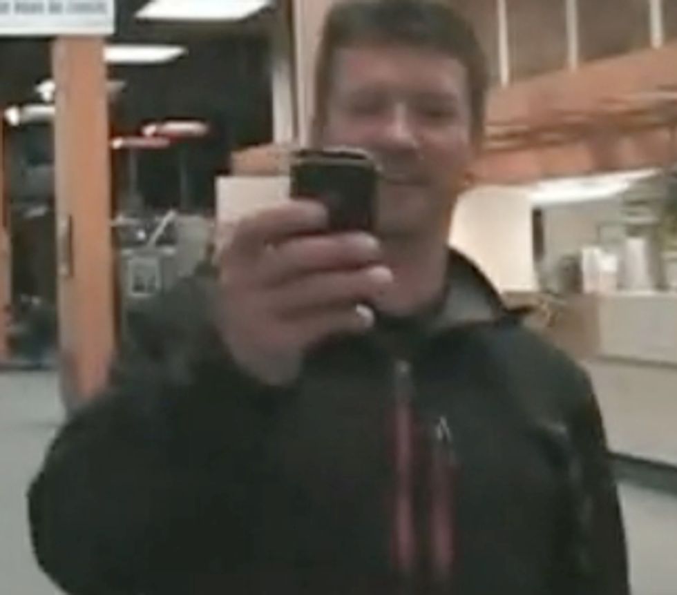 Jokesters Sarah and Todd Palin Take BlackBerry Photos of Guy Taking Video of Them