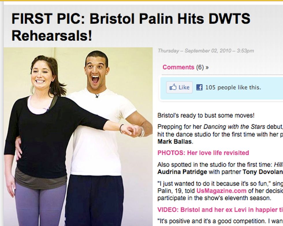 The Sarah Palin Internet Is Abuzz With Bristol's Teevee Show Stuff